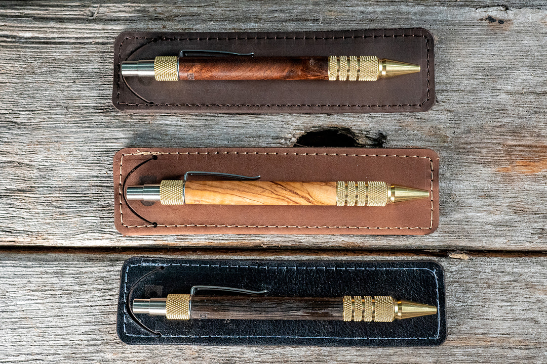 Allegory Rugged Ancient Wood EDC Click Pen