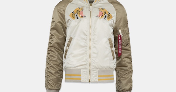 Alpha Industries Tiger Souvenir Jacket Details | Outerwear | Drop