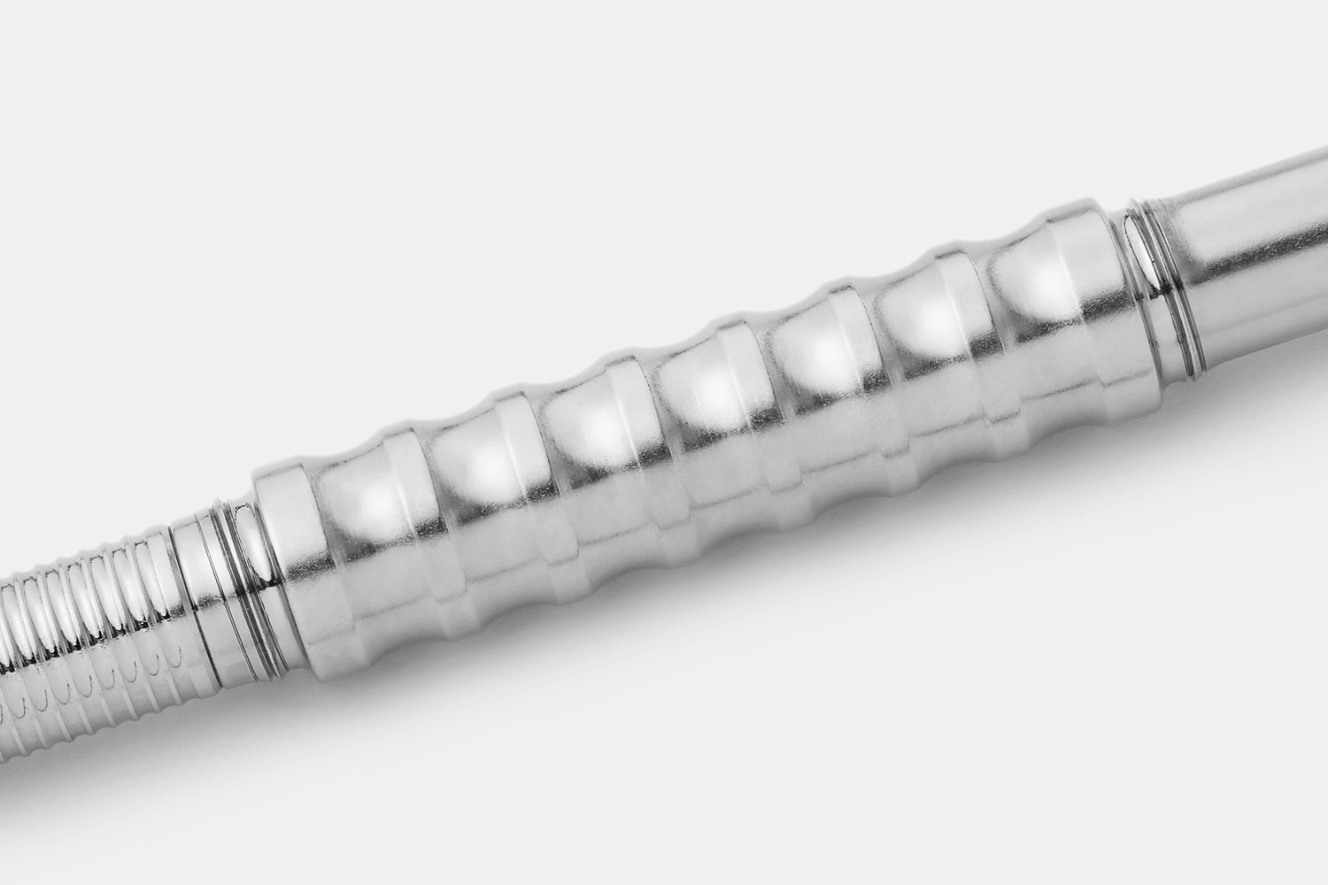 Prometheus Writes Nickel Alpha Pen w/ Blue Clip