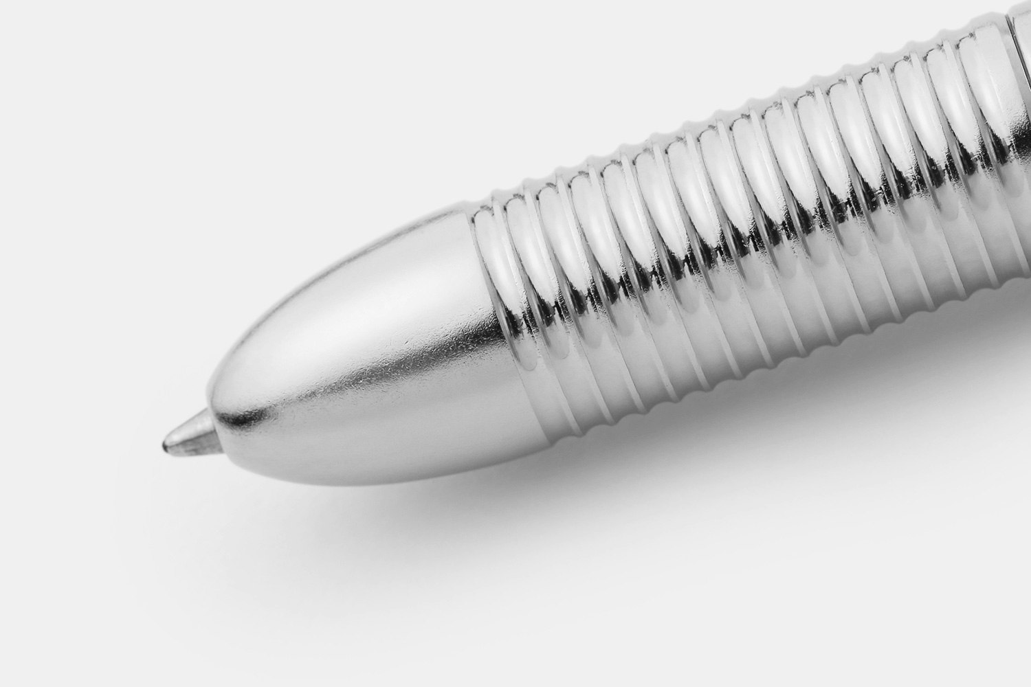 Prometheus Writes Nickel Alpha Pen w/ Blue Clip