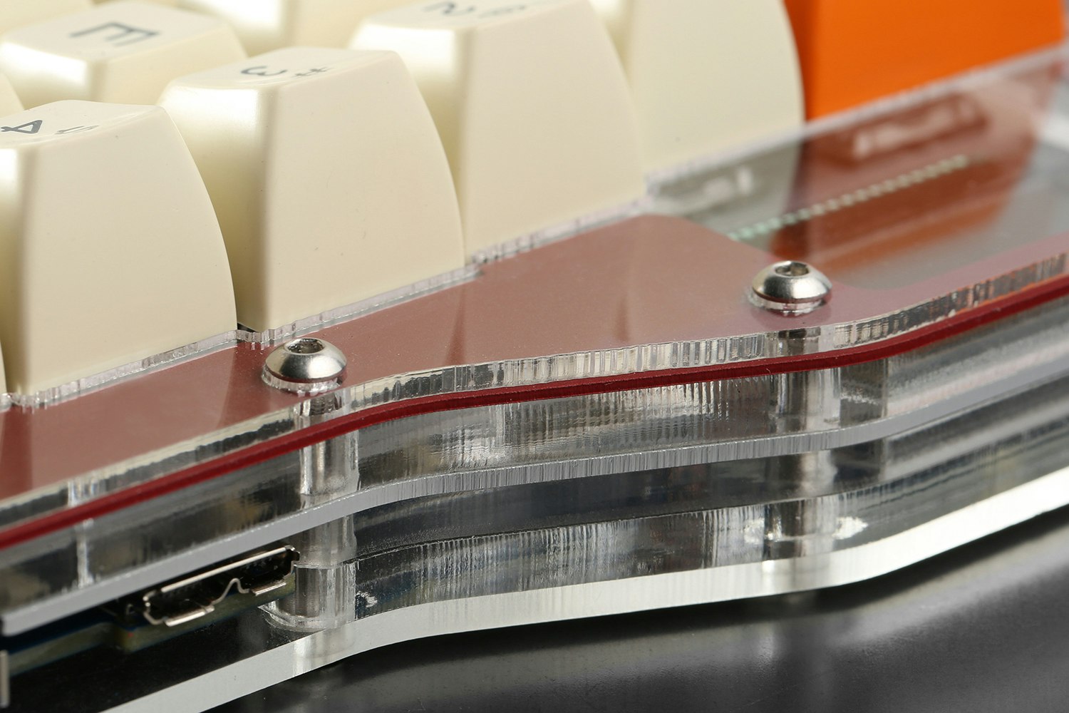 Anodized Aluminum Infinity ErgoDox Plate