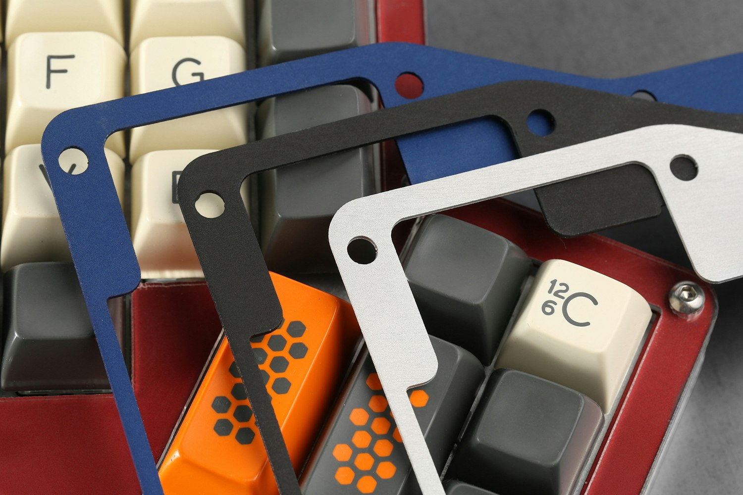 Anodized Aluminum Infinity ErgoDox Plate