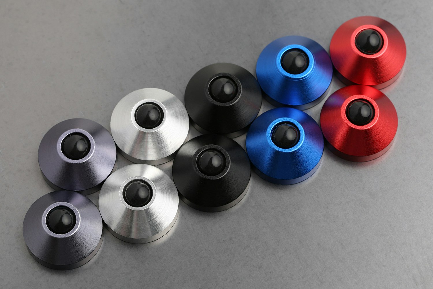 Anodized CNC Aluminum Cone Feet