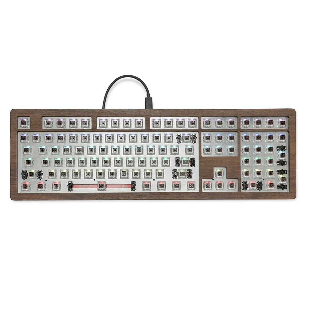 AoPo AP108 Wooden Mechanical Keyboard Kit Mechanical Keyboards Full