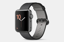 Space Gray Case with Black Woven Nylon Band