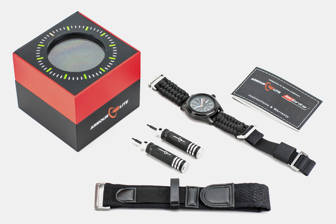 ArmourLite Shatterproof Tritium Watch w/ Paracord