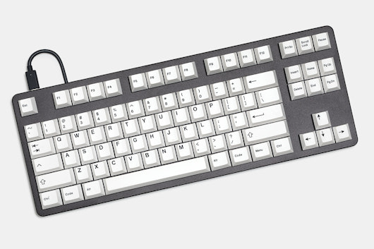 Artifact Bloom Series Keycap Set: Black on White