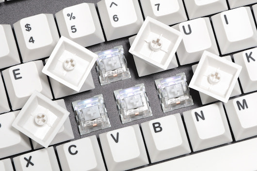 Artifact Bloom Series Keycap Set: Black on White