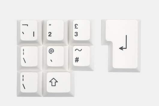 Artifact Bloom Series Keycap Set: Black on White