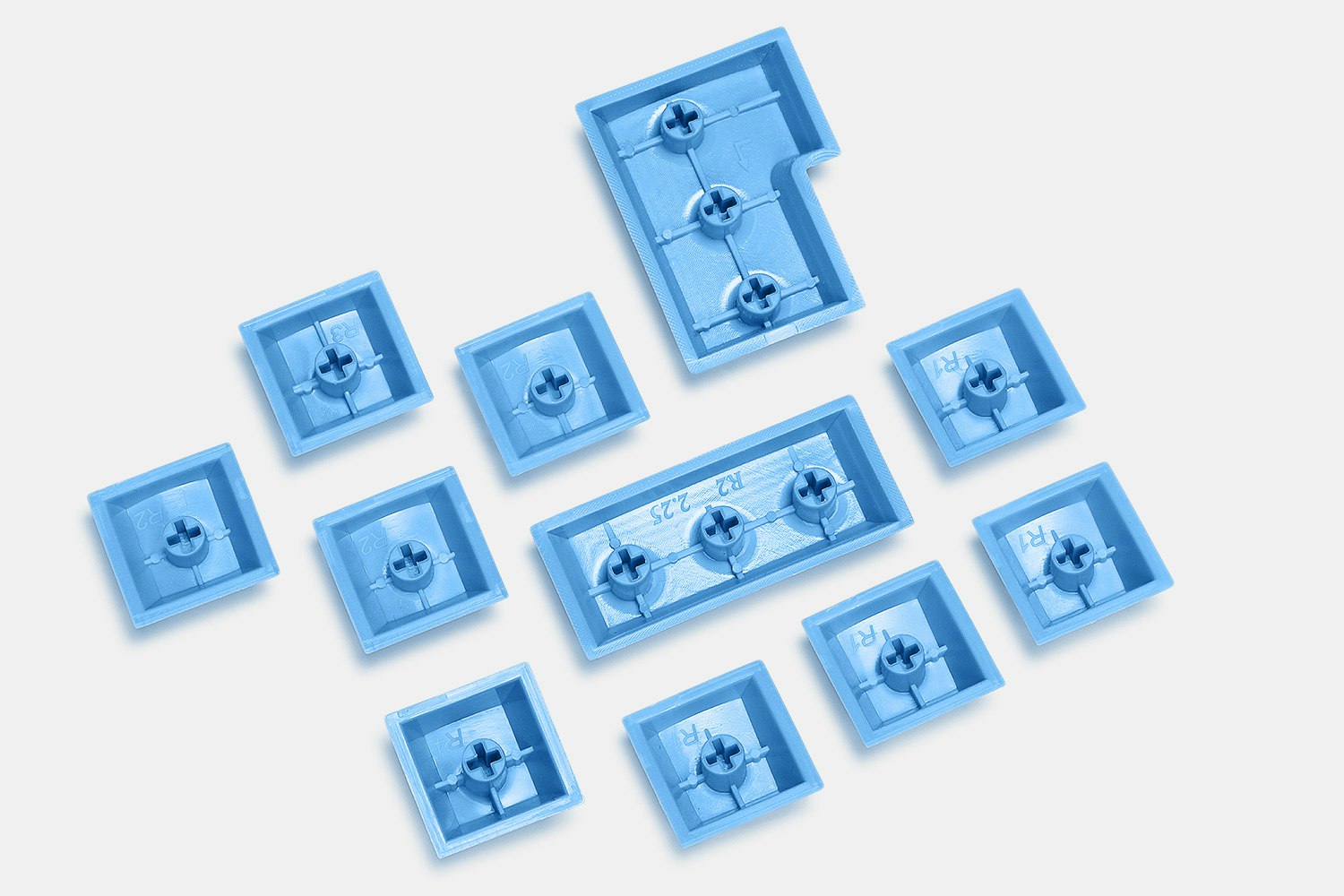 Artifact Bloom Series Keycap Set: Blue Accents