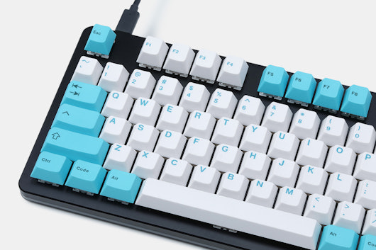 Artifact Bloom Series Keycap Set: Turquoise and Pearl