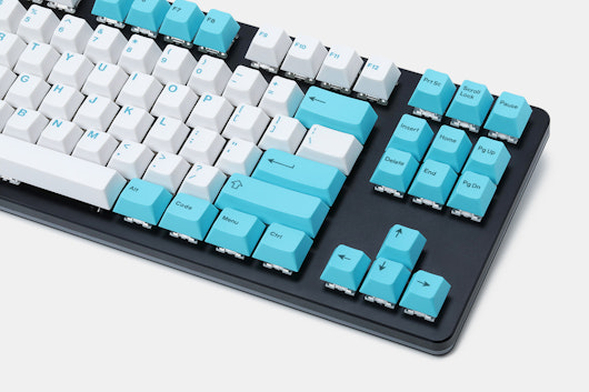 Artifact Bloom Series Keycap Set: Turquoise and Pearl