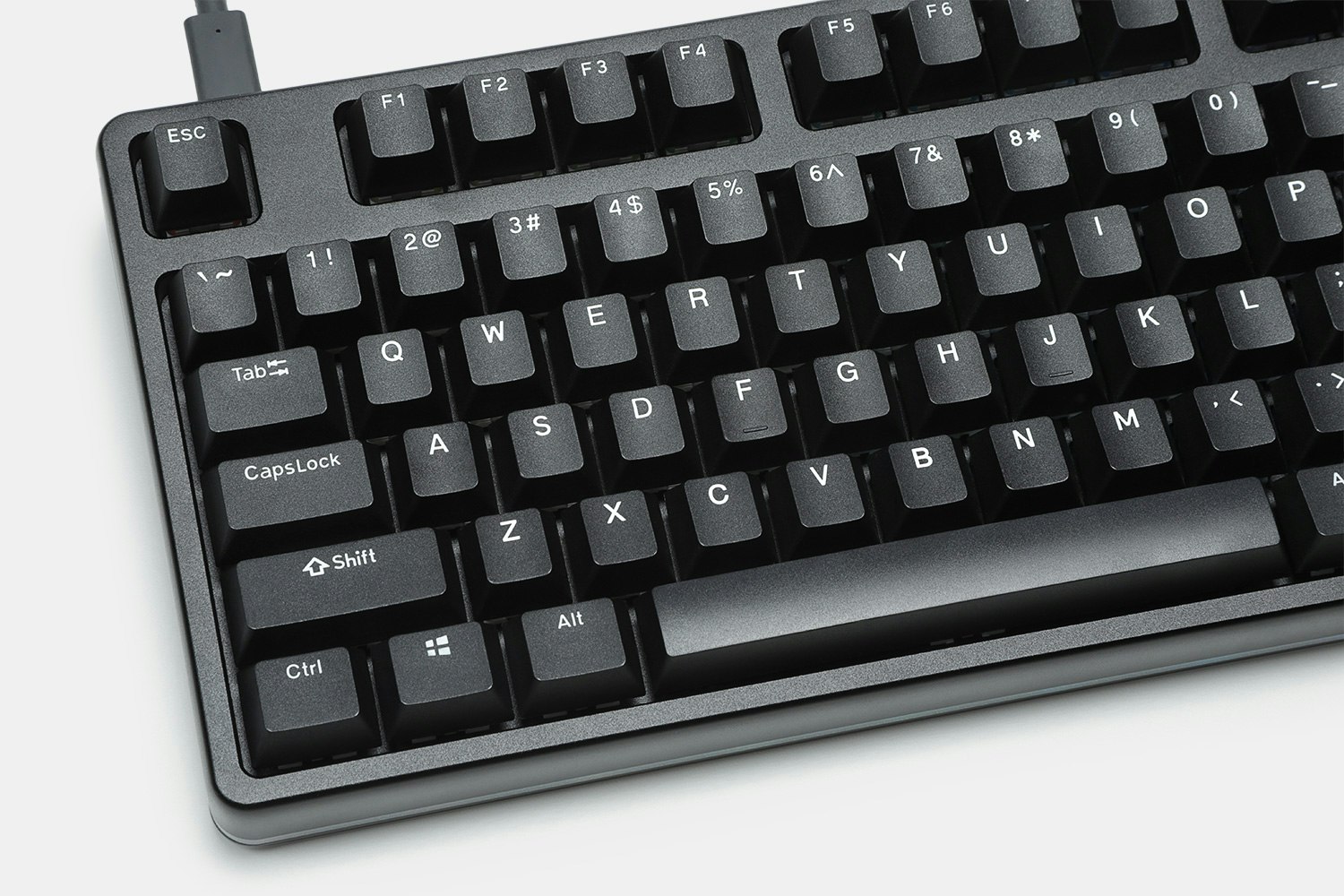 Artifact Shield White-on-Black Keycap Set