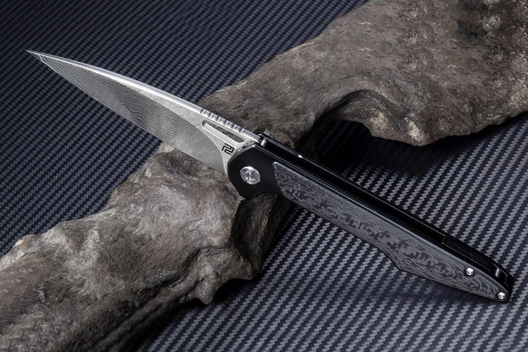 Artisan Cutlery Archaeo VG-10 Damascus Frame Lock Knife