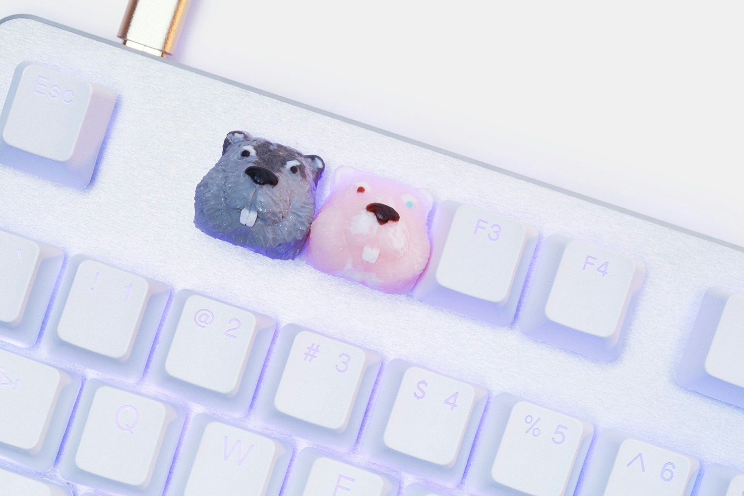 Bubble Key Groundhog Artisan Keycap