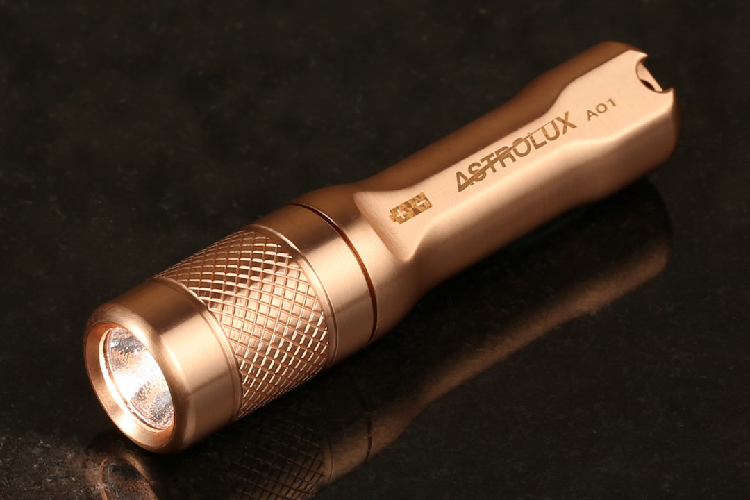 Astrolux A01 Copper Keychain Flashlight