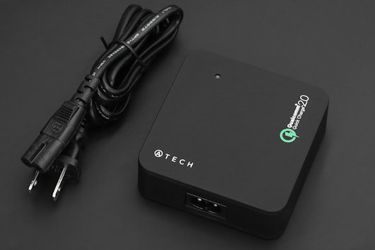 Atech 5-Port USB Charger w/Quick Charge & USB-C