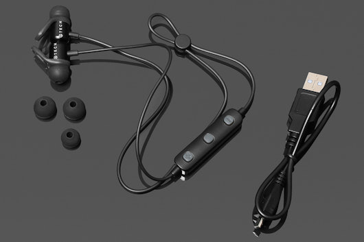 Atech IPX4 Bluetooth Earbuds w/Magnet Clasp