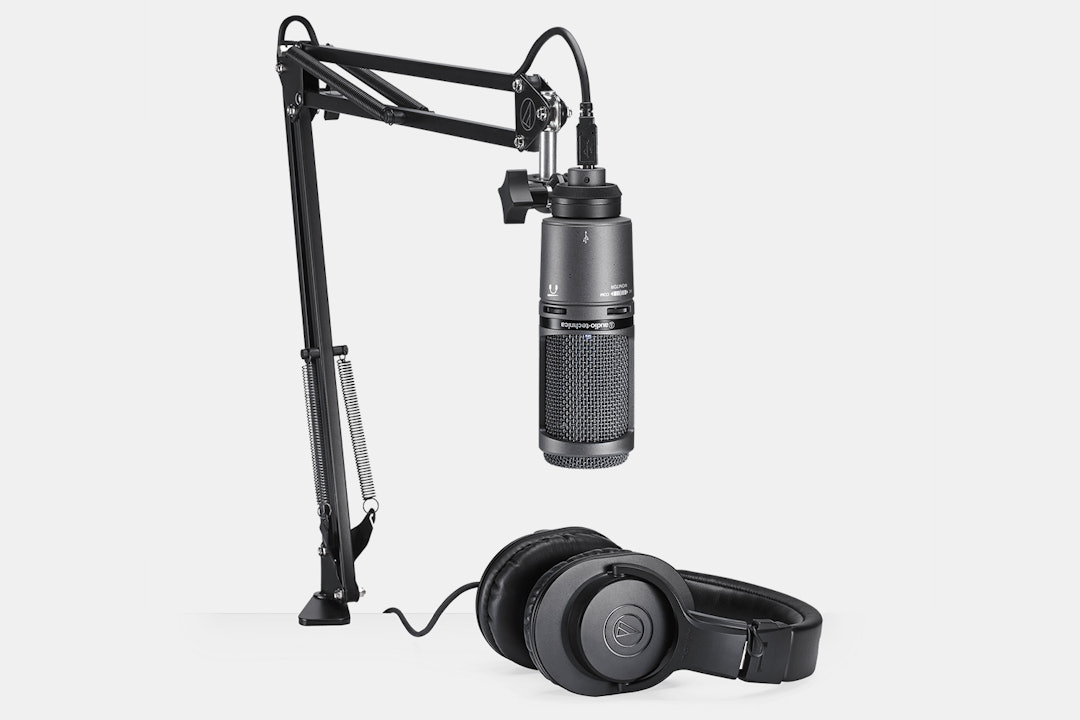 Audio-Technica AT2020USB + PK Microphone Pack