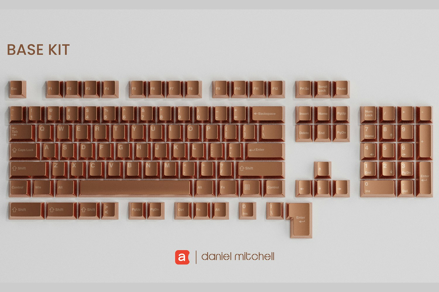 Awekeys Copper Eagle Metal Keycap Set | Mechanical Keyboards