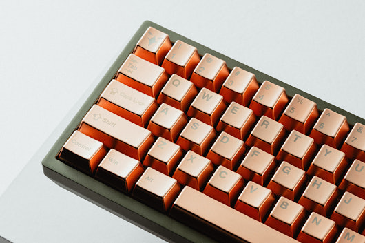 Awekeys Copper Eagle Metal Keycap Set