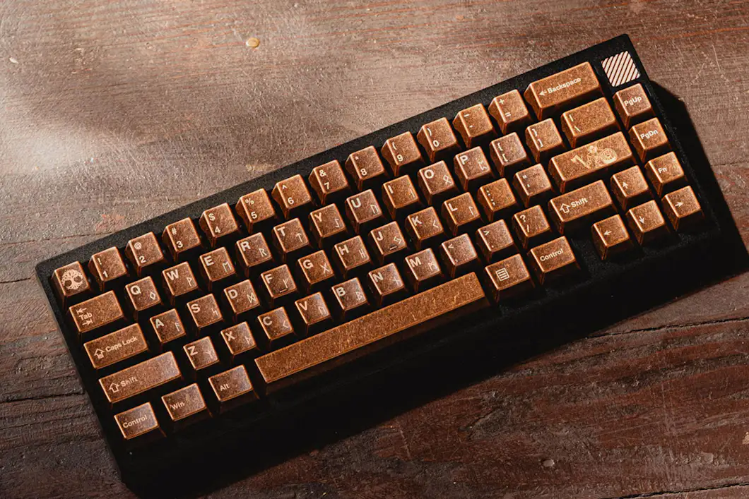 Awekeys Viking Antiques Metal Keycap Set - Thor Copper | Mechanical ...