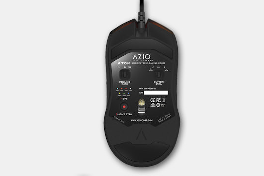 Azio Atom Ambidextrous RGB Gaming Mouse