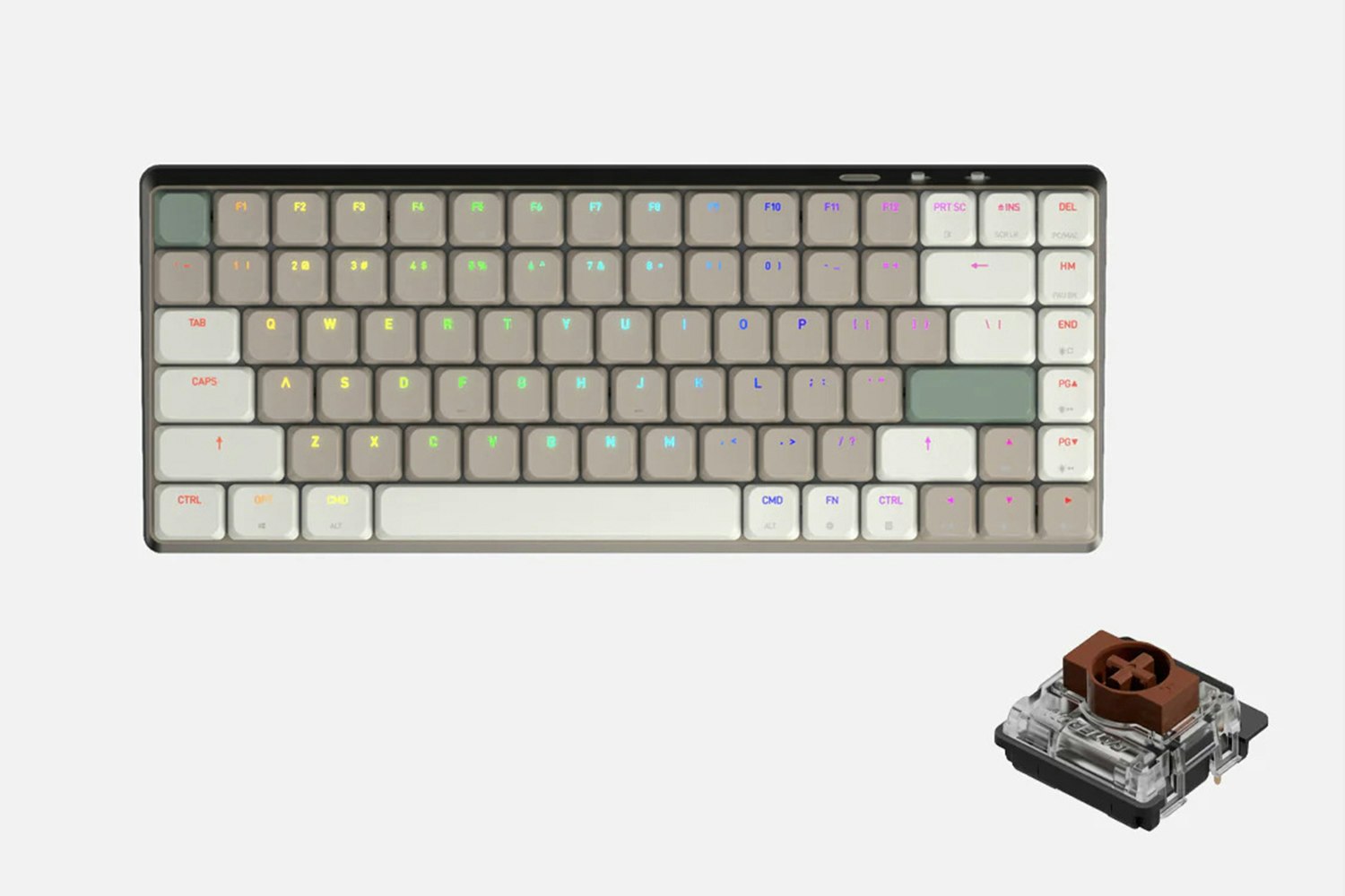 Azio Cascade Slim 75% Wireless Hot-Swappable Keyboard