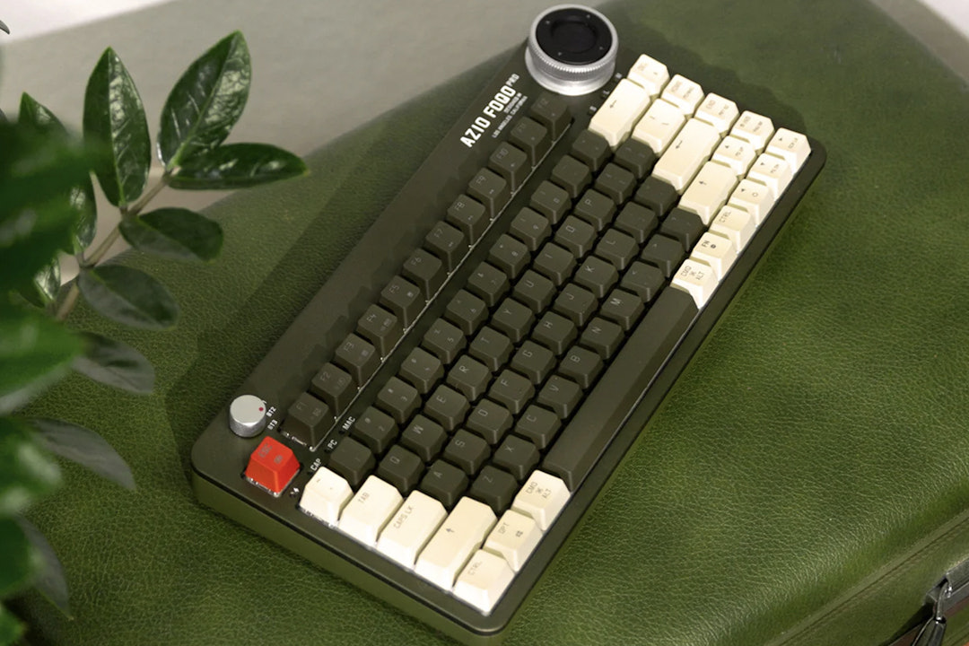 Azio FOQO Pro Wireless Hot-Swappable Mechanical Keyboard - Olive Green ...