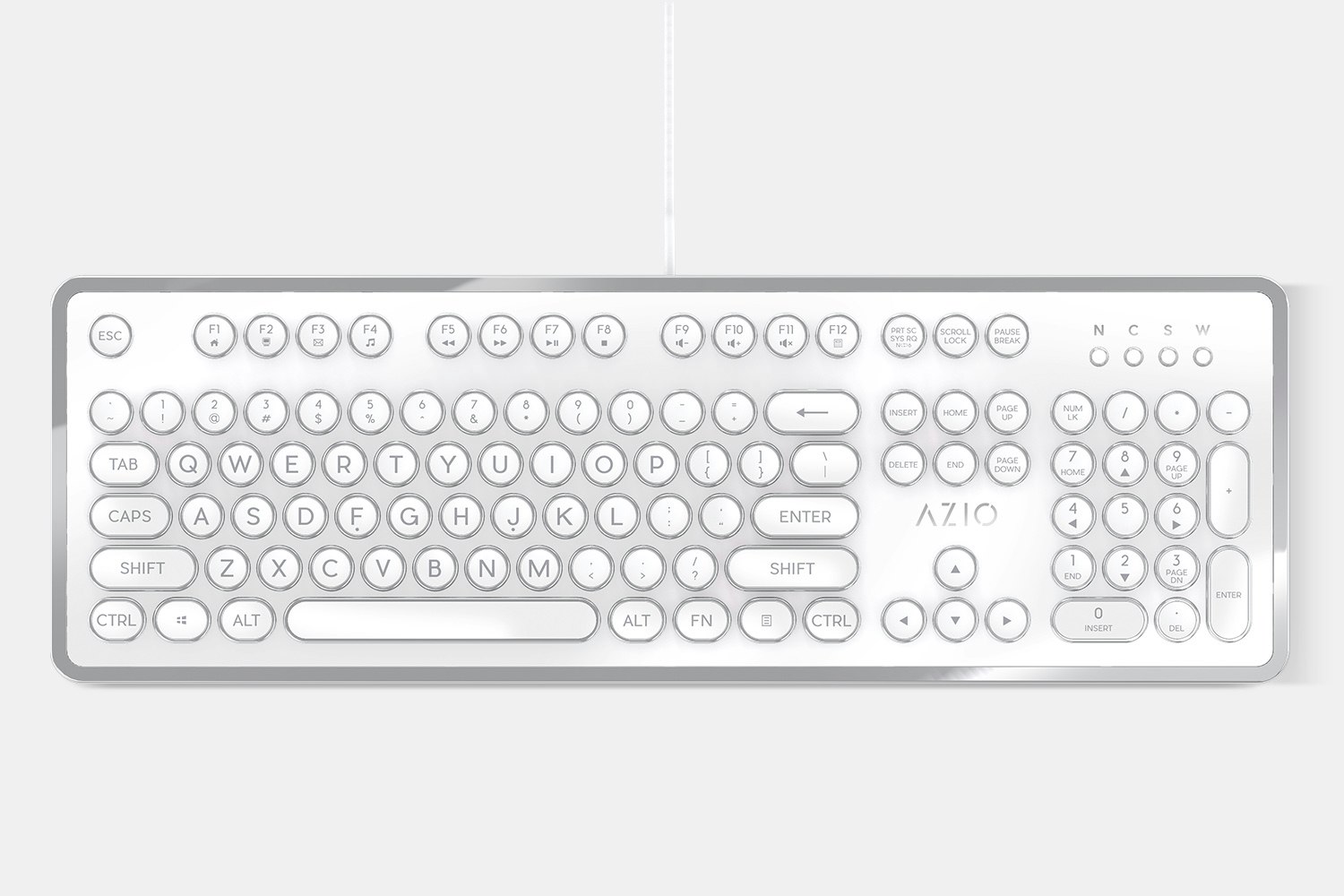 White & Silver Chrome