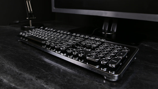 Azio MK-Retro Typewriter-Style Mechanical Keyboard