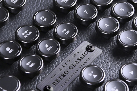 Azio Retro Classic Leather Mechanical Keyboard