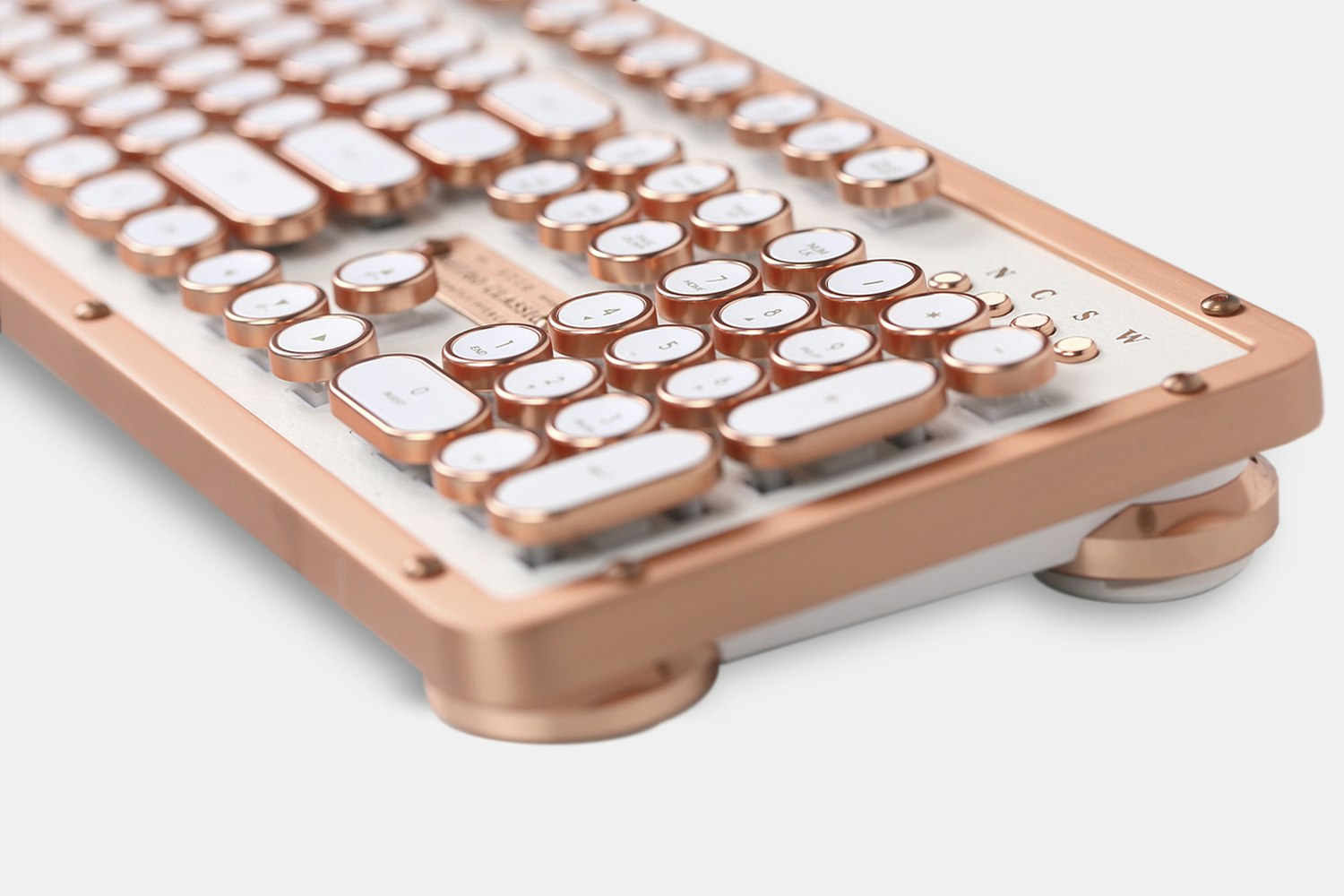 Azio Retro Classic Leather Mechanical Keyboard