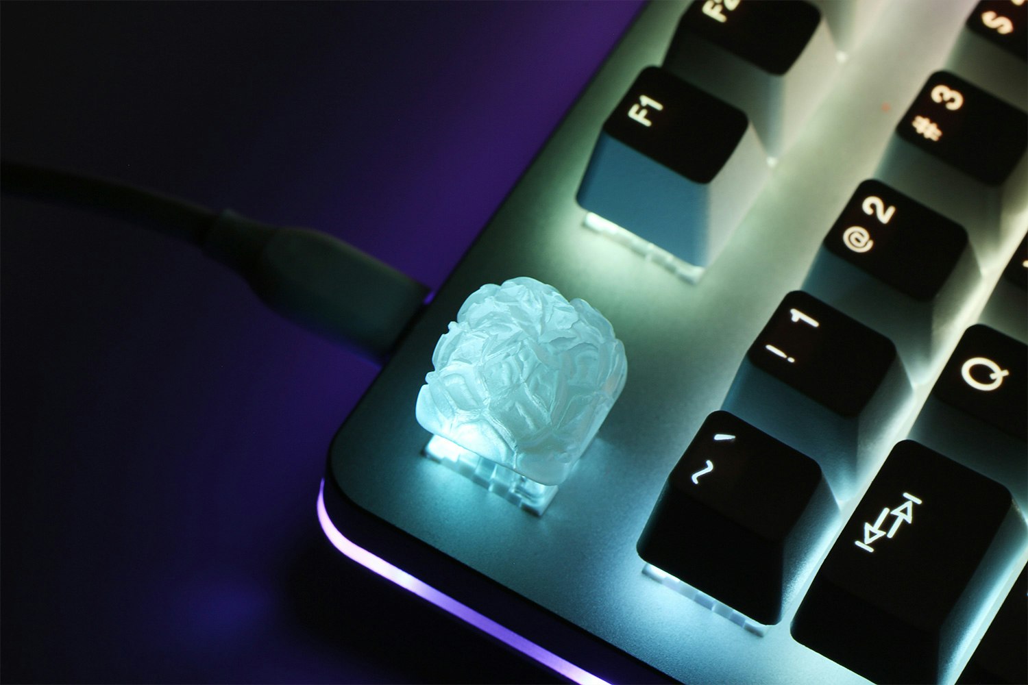 B.O.B Handcraft Stone-Carved Lotus Artisan Keycap