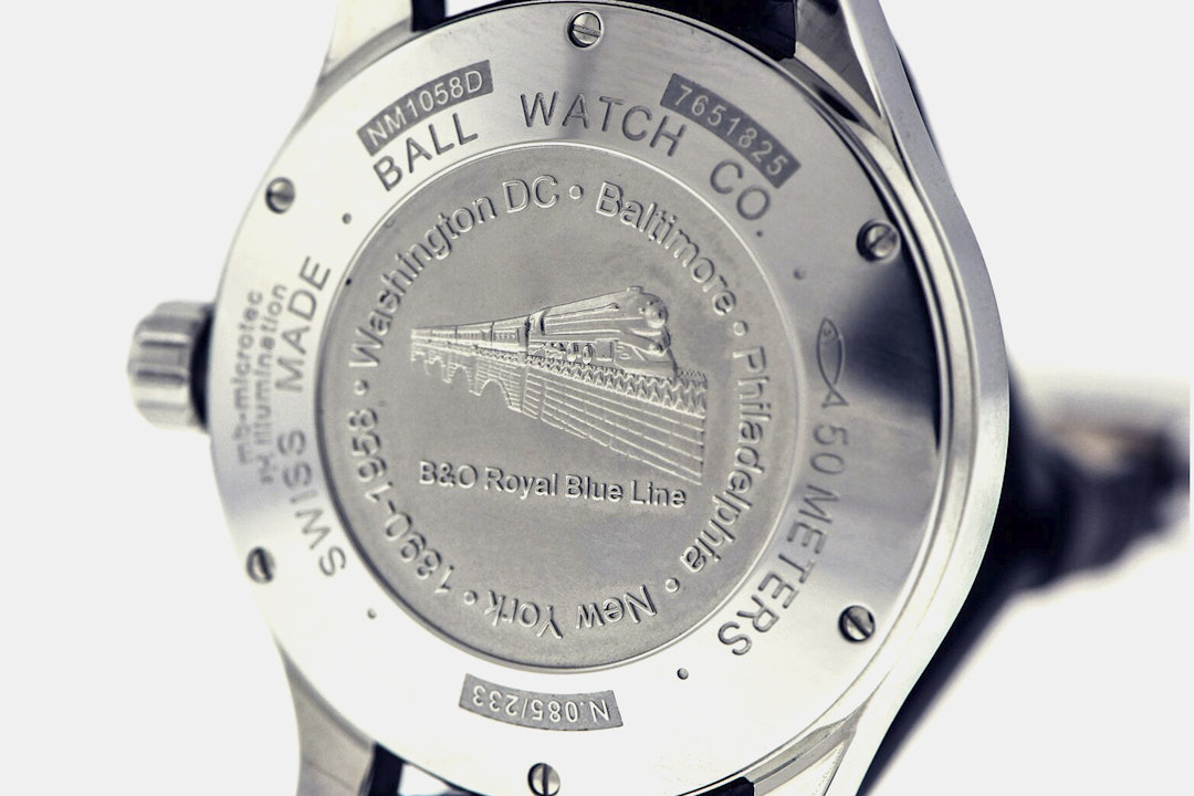 Ball Trainmaster B&O Royal Blue Automatic Watch