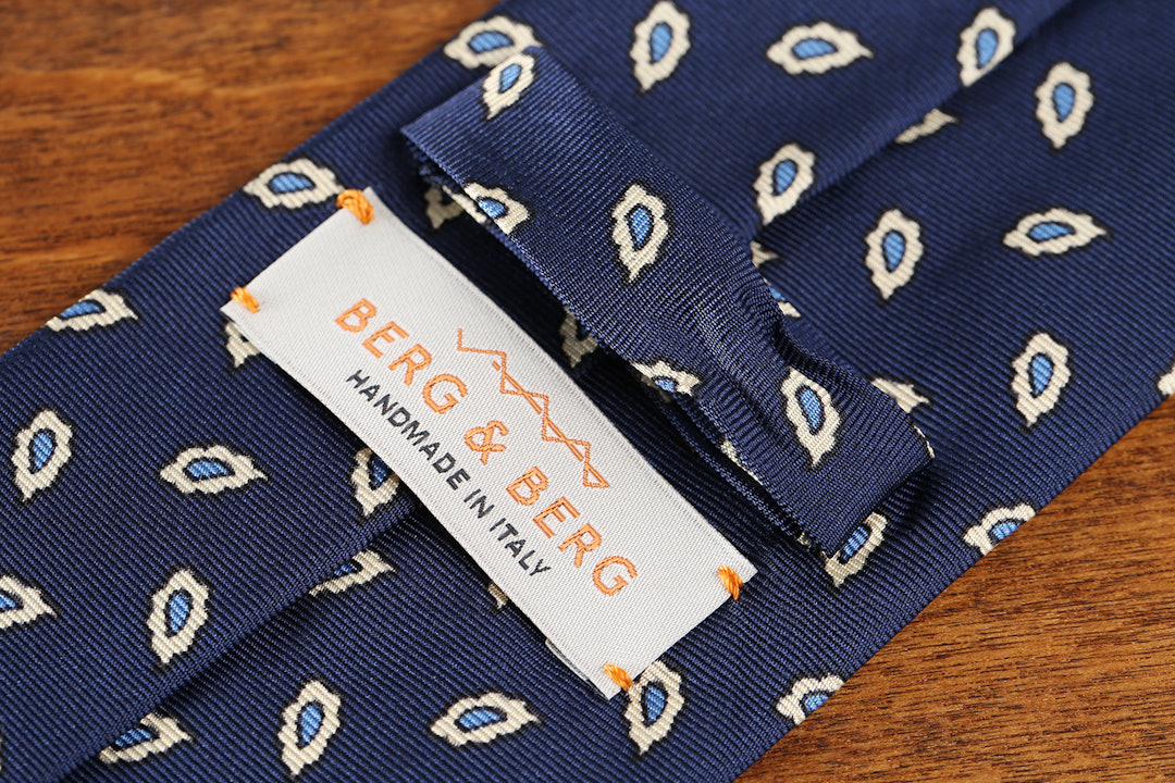 Berg & Berg Silk Printed Summer Tie