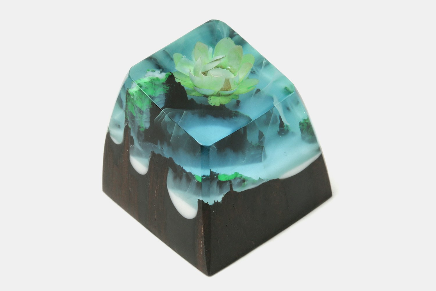 BKD 4 Seasons Resin & Wood Artisan Keycap