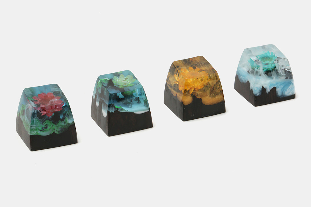 BKD 4 Seasons Resin & Wood Artisan Keycap
