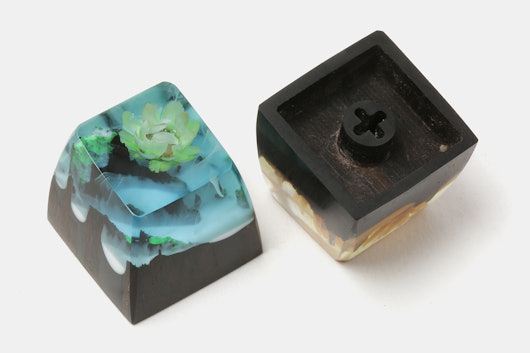 BKD 4 Seasons Resin & Wood Artisan Keycap