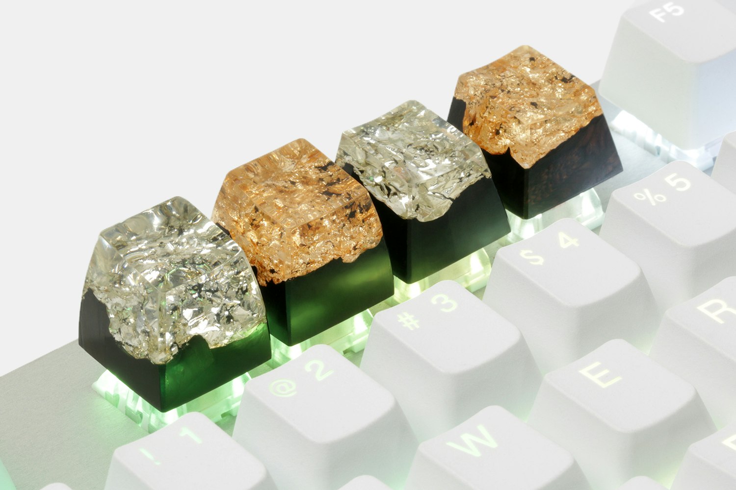 BKD Metallic Wood Resin Artisan Keycap