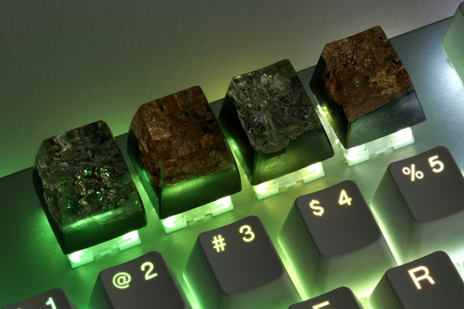 BKD Metallic Wood Resin Artisan Keycap