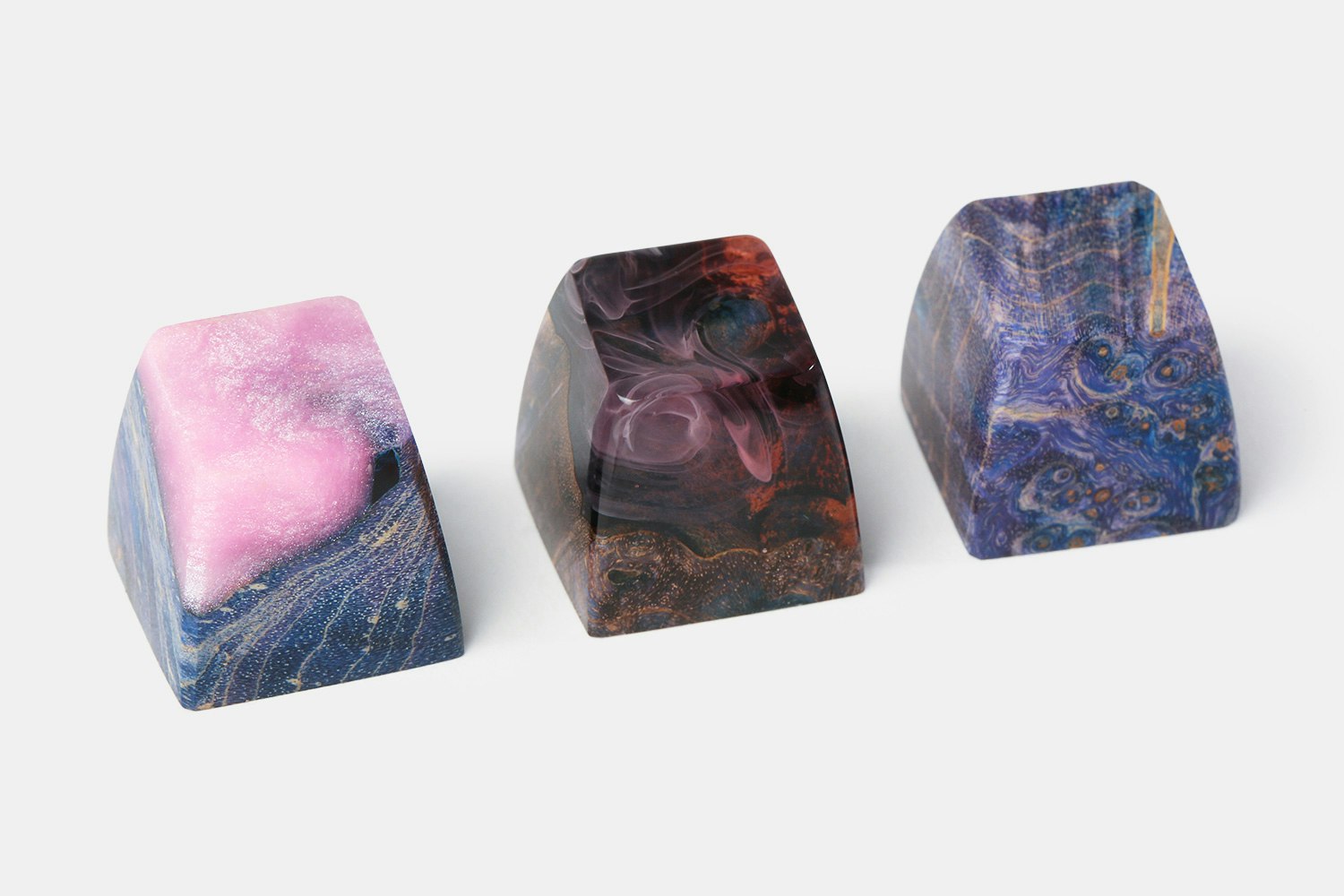 BKD Vivid Stabilized Wood Artisan Keycap