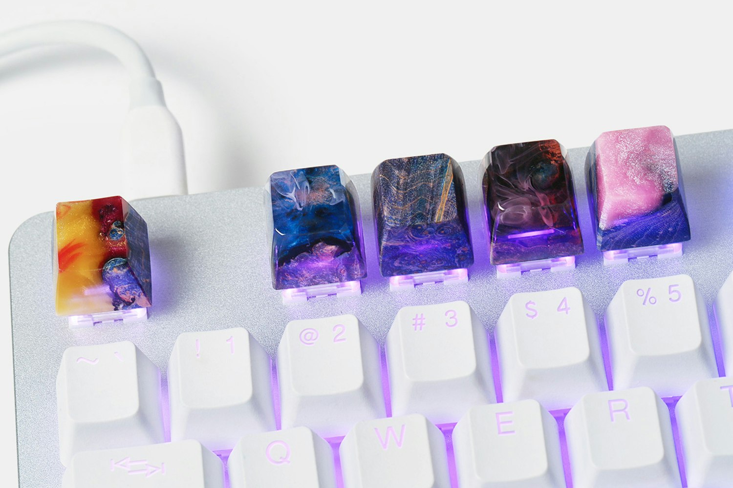 BKD Vivid Stabilized Wood Artisan Keycap