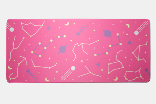 Black Pink Astrolokeys Desk/Mouse Mat