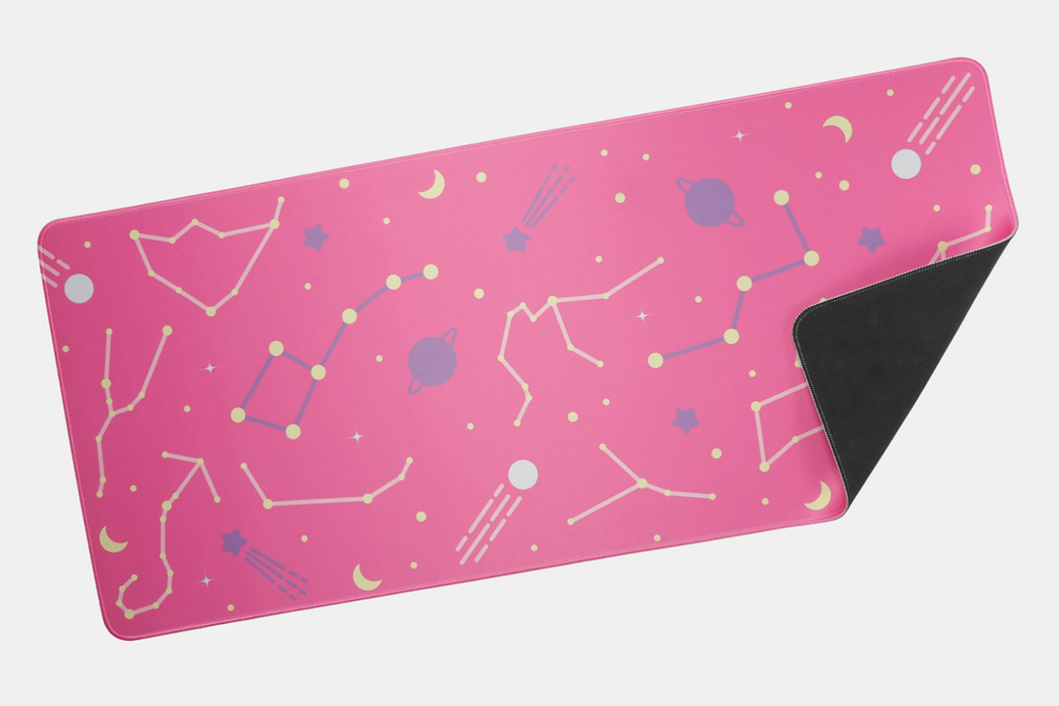 Black Pink Astrolokeys Desk/Mouse Mat