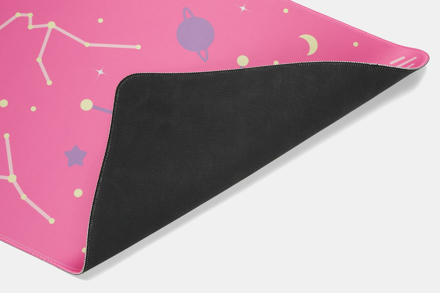 Black Pink Astrolokeys Desk/Mouse Mat