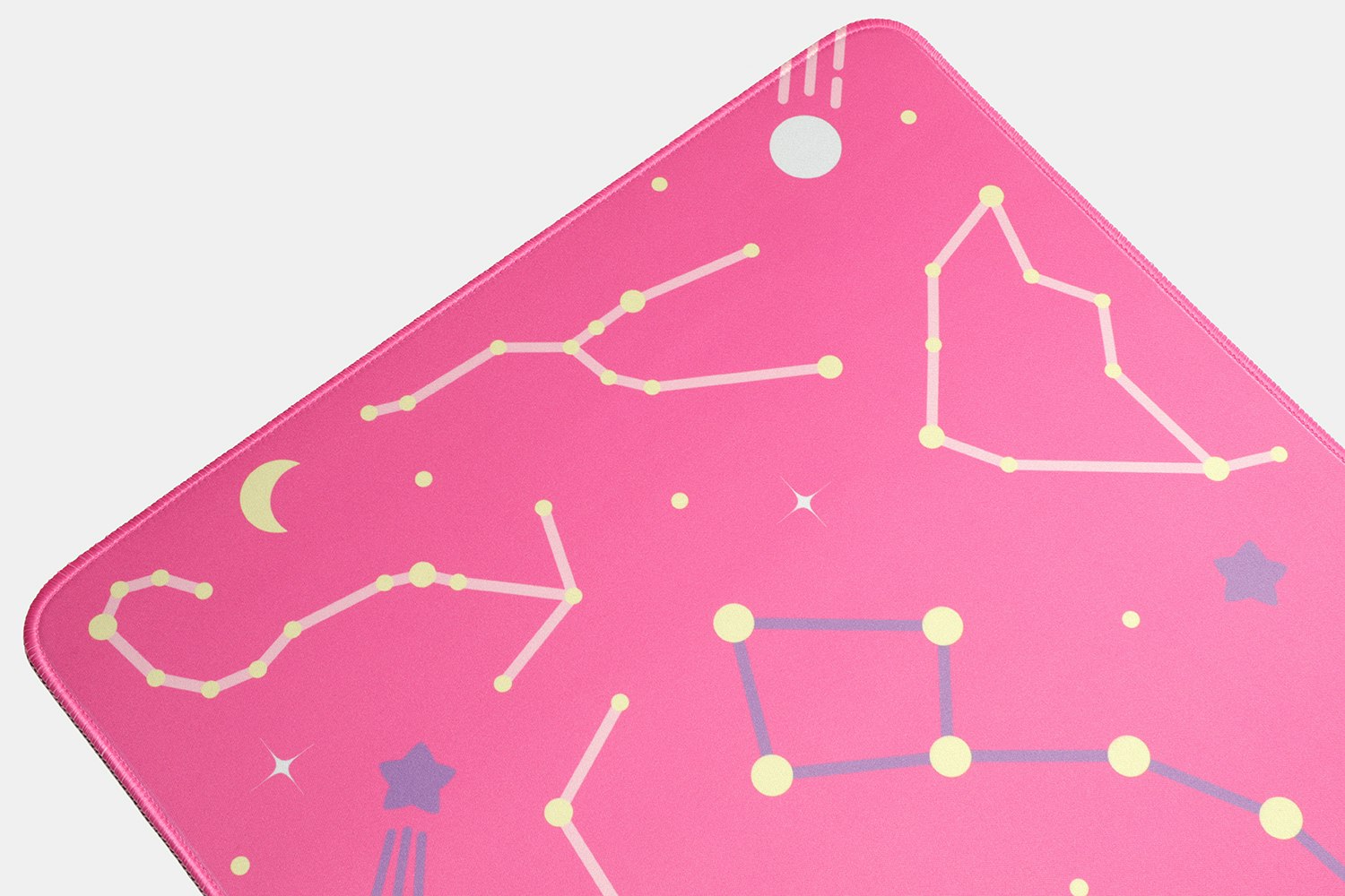 Black Pink Astrolokeys Desk/Mouse Mat