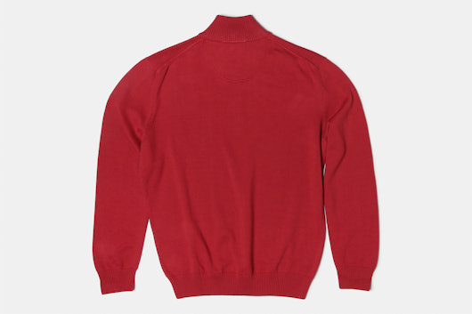 Blue 1899 University 1/4-Zip Pima Cotton Sweater