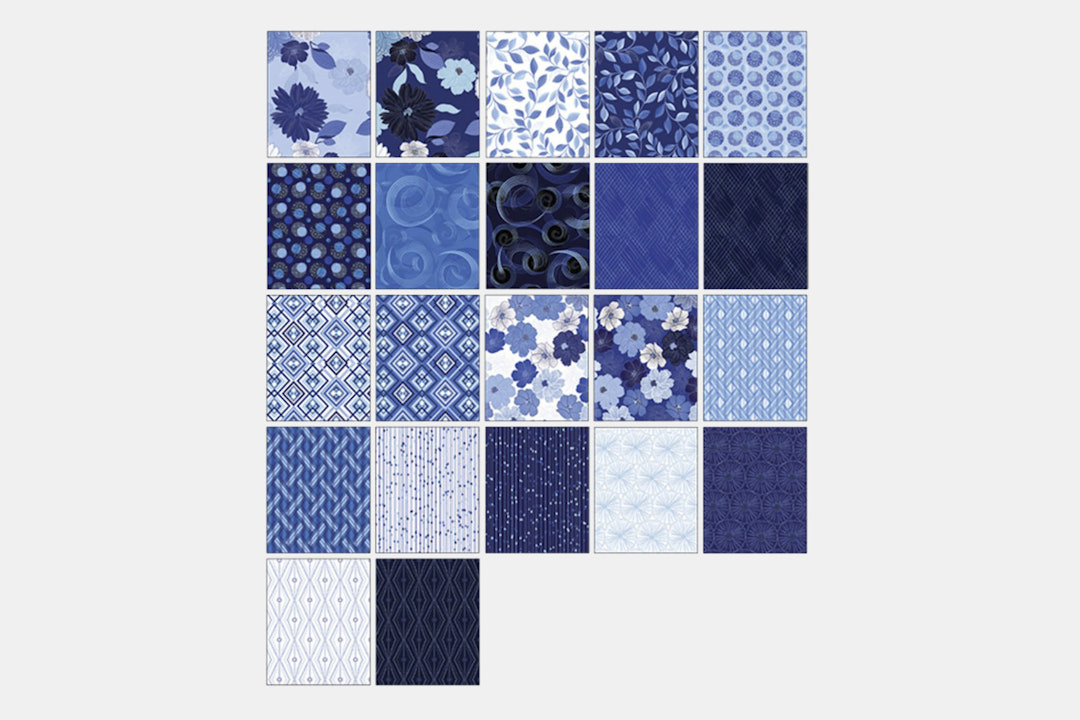 Benartex Blue Brilliance Fabric Strips