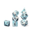 Blue Turquoise Stone Polyhedral Dice Set